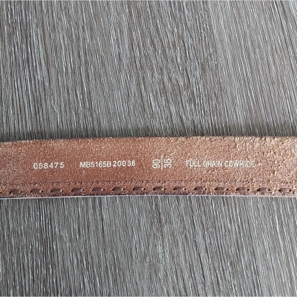 Fossil Men's Brown Leather Belt Size 36